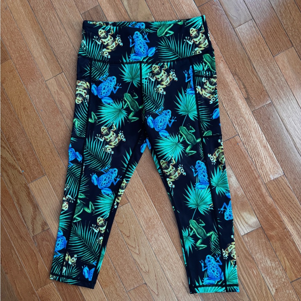 Constantly Varied Gear Toxic Frog Print Capri Leggings- RETIRED PRINT